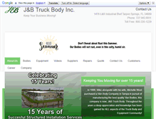 Tablet Screenshot of jandbtruckbody.com